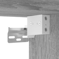 Wandkast 80x15x80 cm bewerkt hout grijs sonoma eikenkleurig 7