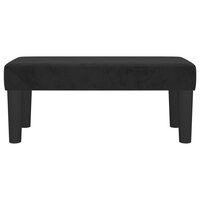 Bankje 70x30x30 cm fluweel zwart 3