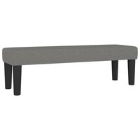 Bankje 100x30x30 cm stof donkergrijs 2