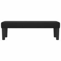 Bankje 100x30x30 cm kunstleer zwart 3