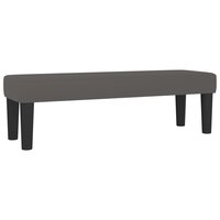 Bankje 100x30x30 cm kunstleer grijs 2