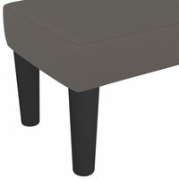 Bankje 100x30x30 cm kunstleer grijs 5