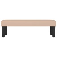 Bankje 100x30x30 cm kunstleer cappuccinokleurig 3