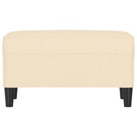 Bankje 70x35x41 cm stof cr&amp;egrave;mekleurig 3