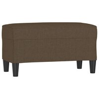 Bankje 70x35x41 cm stof bruin 2