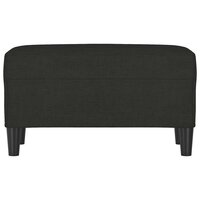 Bankje 70x35x41 cm stof zwart 3