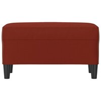 Bankje 70x35x41 cm kunstleer wijnrood 3