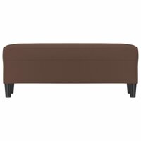 Bankje 100x35x41 cm kunstleer bruin 3