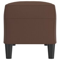 Bankje 100x35x41 cm kunstleer bruin 4