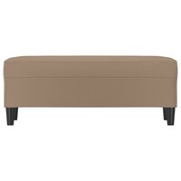Bankje 100x35x41 cm kunstleer cappuccinokleurig 3