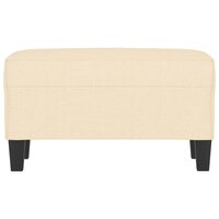 Bankje 70x35x41 cm stof cr&amp;egrave;mekleurig 3