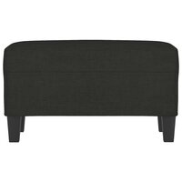 Bankje 70x35x41 cm stof zwart 3