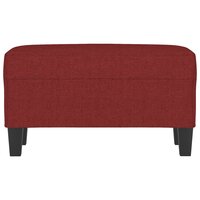 Bankje 70x35x41 cm stof wijnrood 3
