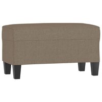 Bankje 70x35x41 cm stof taupe 2