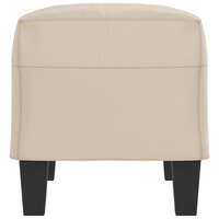 Bankje 70x35x41 cm microvezelstof cr&amp;egrave;me 4