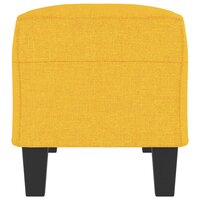 Bankje 100x35x41 cm stof lichtgeel 4