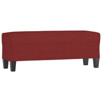 Bankje 100x35x41 cm stof wijnrood 2