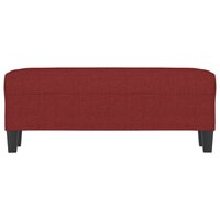 Bankje 100x35x41 cm stof wijnrood 3