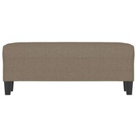 Bankje 100x35x41 cm stof taupe 3
