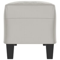 Bankje 100x35x41 cm microvezelstof stof lichtgrijs 4