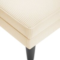Chaise longue met kussen corduroy stof cr&amp;egrave;mekleurig 7