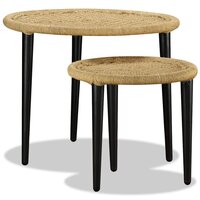 2-delige Salontafelset natuurlijk jute 3