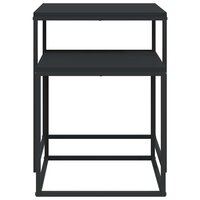 Salontafelset 2 st bewerkt hout en metaal 5