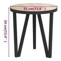Salontafel &amp;Oslash;35 cm MDF sonoma eikenkleurig 5