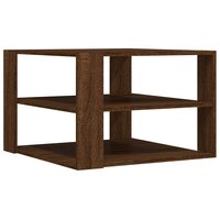 Salontafel 58x58x40 cm bewerkt hout bruin eikenkleurig 2