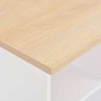 Bartafel 60x60x110 cm wit en sonoma eikenkleurig 4