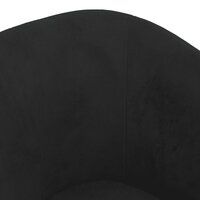Kuipstoel fluweel zwart 6