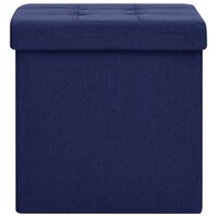 Opbergkruk inklapbaar kunstlinnen blauw 3