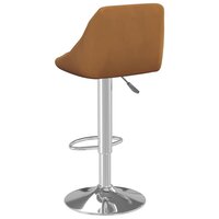 Barkruk fluweel bruin 5