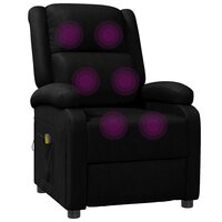 Massagestoel kunstleer zwart 7