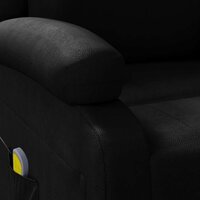 Massagestoel kunstleer zwart 8
