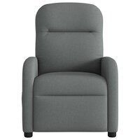 Massagestoel Donkergrijze Stof 3