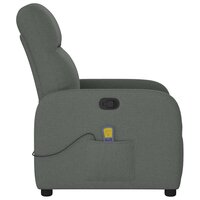 Massagestoel Donkergrijze Stof 4