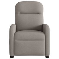 Massagestoel verstelbaar stof taupe 3
