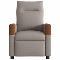 Massagestoel verstelbaar stof taupe 3