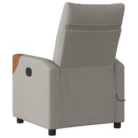 Massagestoel verstelbaar stof taupe 5