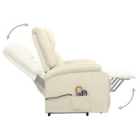 Sta-op-massagestoel stof cr&amp;egrave;mekleurig 5