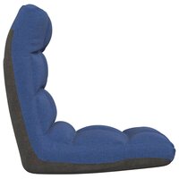 Vloerstoel inklapbaar stof blauw 4