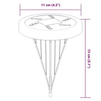Grondlampen 4 st solar met grondpennen warmwit 6