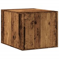 Kattenbakkast 47x59x42 cm bewerkt hout oud houtkleurig 6