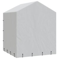 Hondenkennel met dak 2x2x2,5 m gegalvaniseerd staal zilver 6