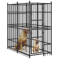Hondenkennel 1,84 m&amp;sup2; staal 4