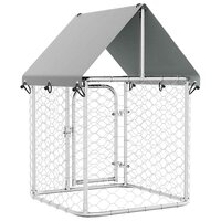 Hondenkennel voor buiten met dak 100x100x150 cm 7