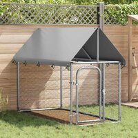 Hondenkennel voor buiten met dak 200x100x150 cm 3
