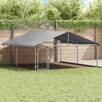 Hondenkennel met dak 300x300x150 cm 3