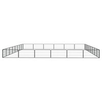 Hondenkennel 28 panelen 100x50 cm gepoedercoat staal zwart 4